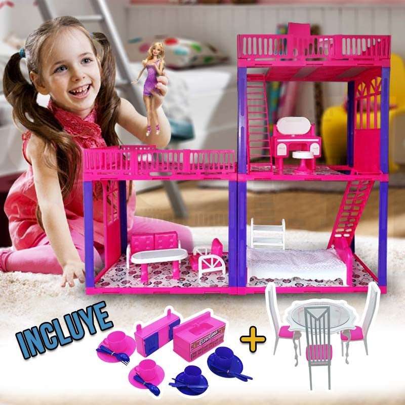 Casa De Muñecas Infantil Tipo Barbie