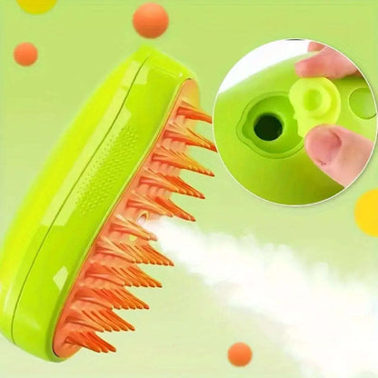 Cepillo De Vapor 3en1 Masajeador Para Mascotas Perros Gatos