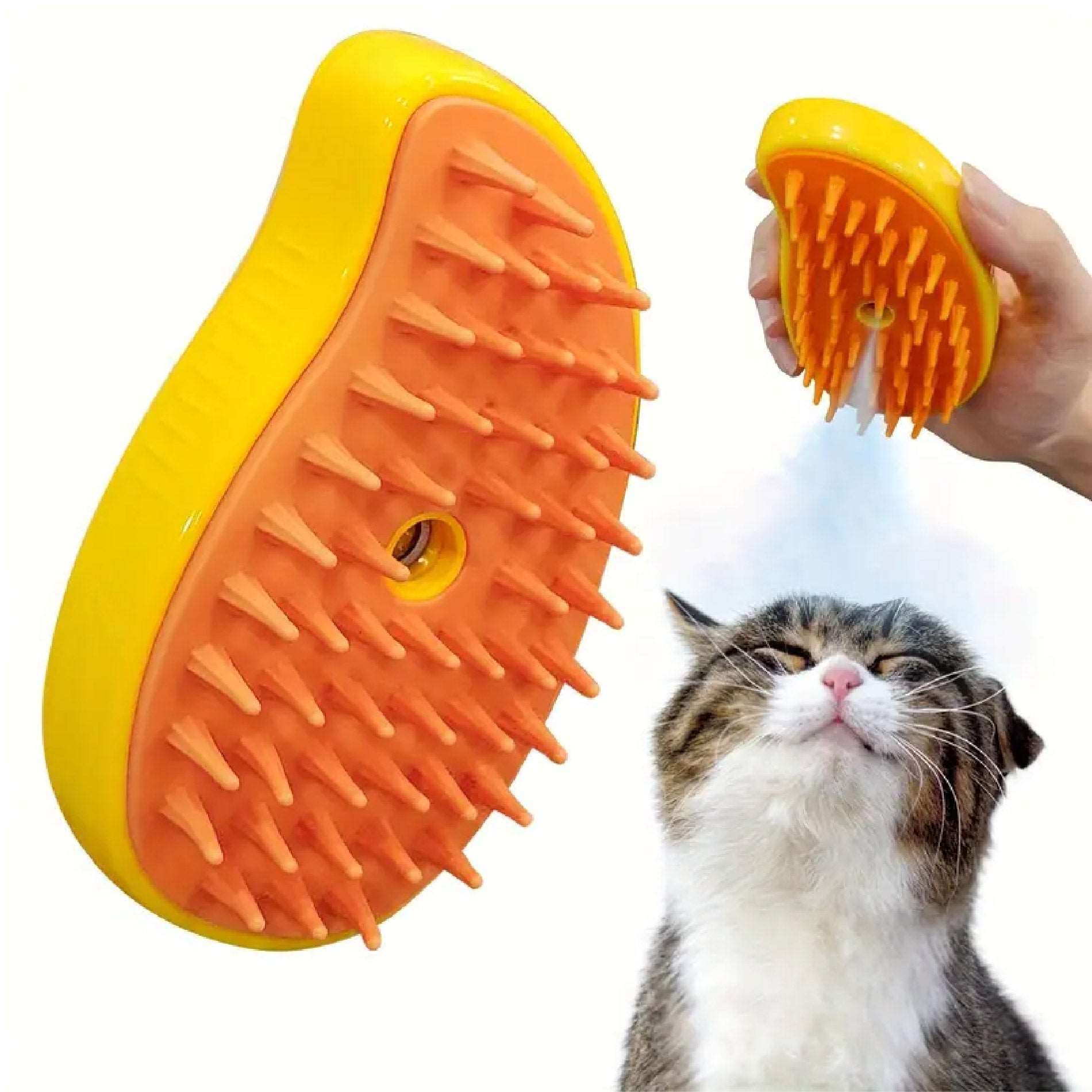 Cepillo De Vapor 3en1 Masajeador Para Mascotas Perros Gatos