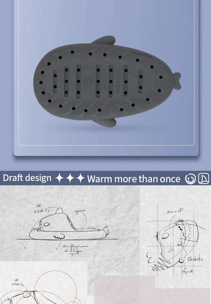Chanclas de tiburón de suela gruesa de 4cm para mujeres y hombres, toboganes de playa para interiores, lindas sandalias de calle de verano para parejas con linterna brillante nocturna