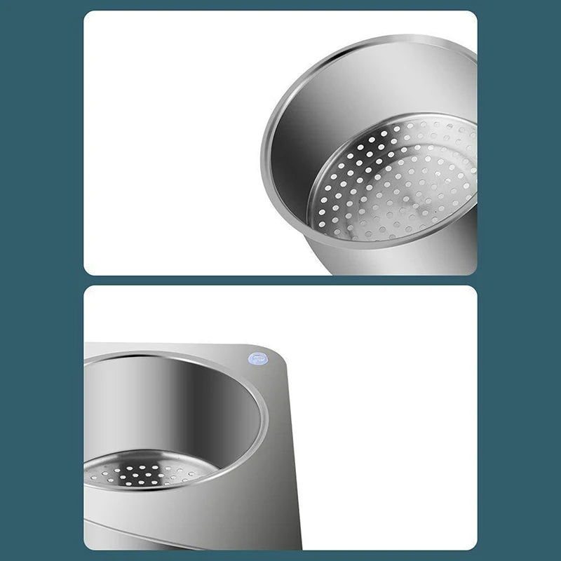 🟡 Colador de fregadero lavaplatos en forma de cisne en acero inoxidable, cesta filtrable, organizador multifuncional, cesta de lavado de verduras y frutas en la cocina