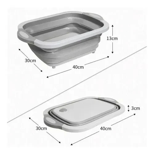 Combo Cocina Tabla 3 en 1 + Tijera Pica Todo Cocina