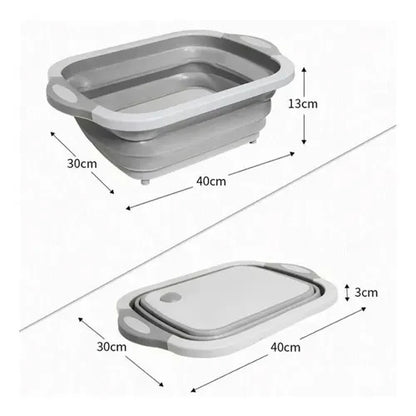 Combo Cocina Tabla 3 en 1 + Tijera Pica Todo Cocina