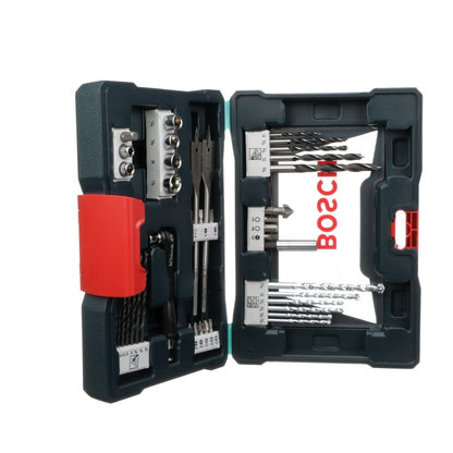 Combo taladro percutor 1/2 Dewalt + Taladro atornillador impacto 20v Dewalt + Set de puntas y brocas v-line Bosch 41 unidades