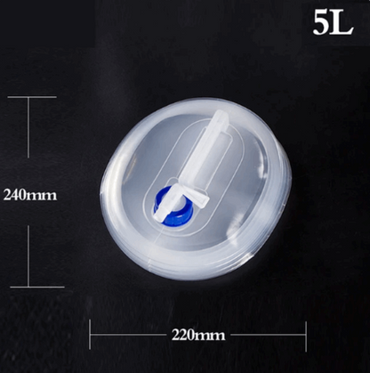 Contenedor plegable agua otros líquidos camping 5 litros