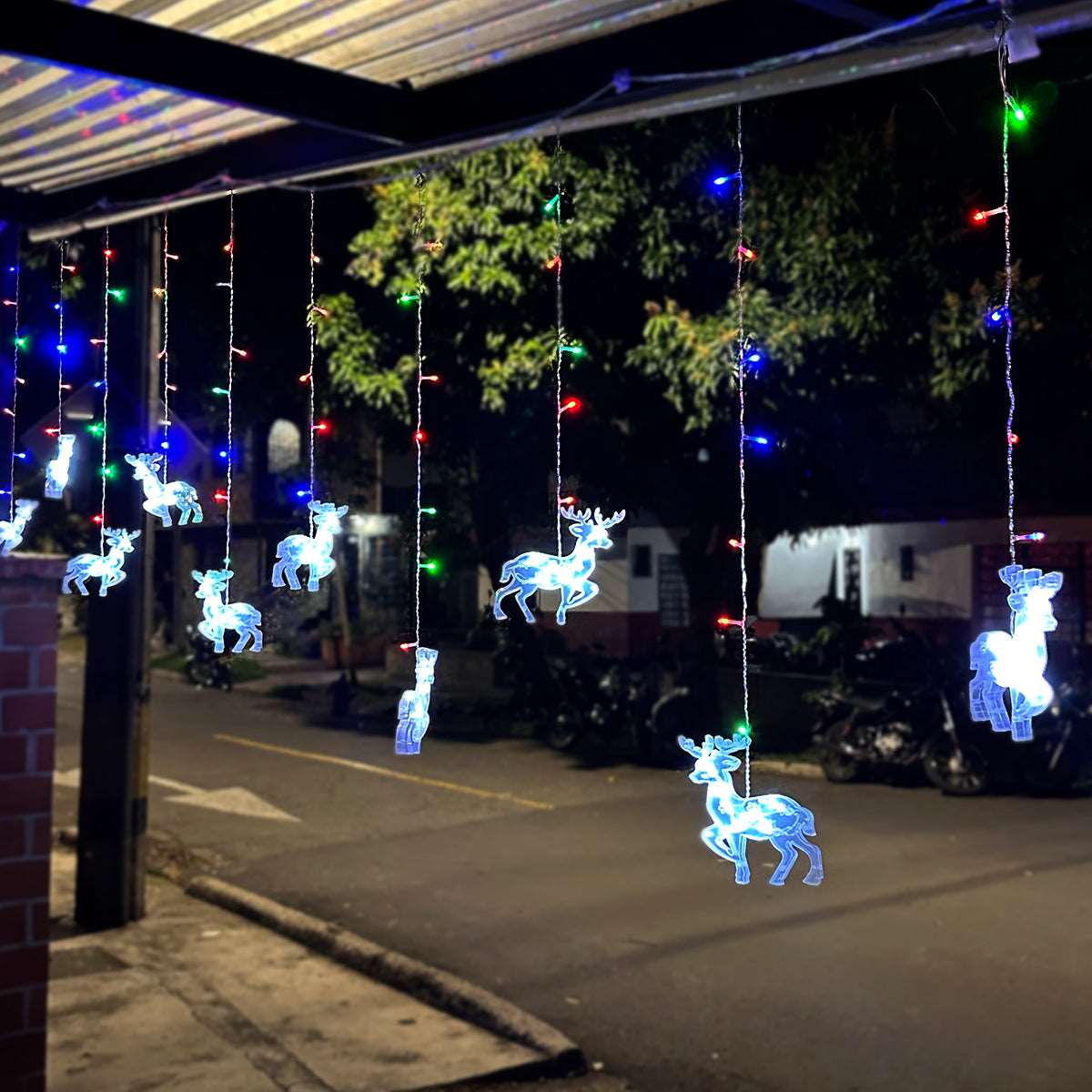 Cortina Led 3mts Figuras Reno 120 led