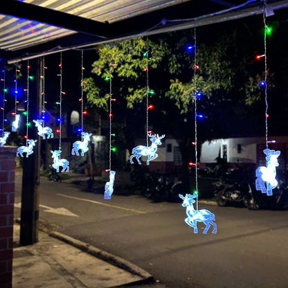 Cortina Led 3mts Figuras Reno 120 led
