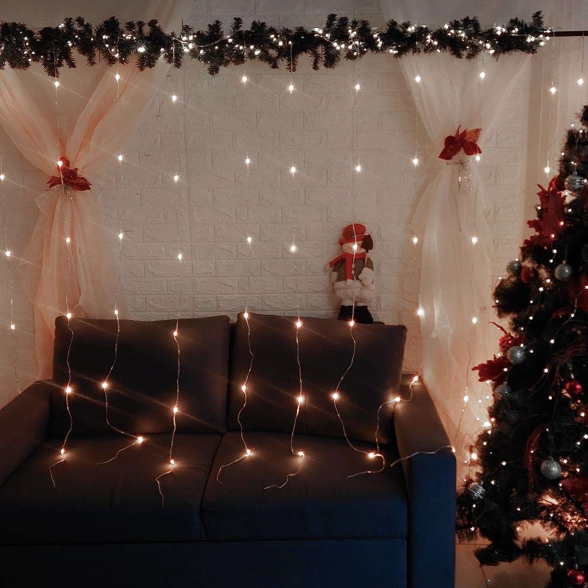 Cortina Luz Led 10x2Mts Navidad