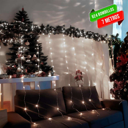Cortina Luz Led 7x2Mts Navidad