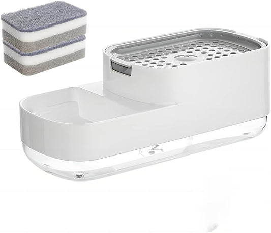 Dispensador De Jabón Con Esponja Cocina