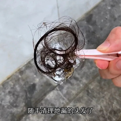 🟡Dispositivo de limpieza para el hogar, baño y cocina, eficiente, fácil de instalar, práctico, portátil, con forma de pato, Clip para recoger el pelo, herramienta para quitar el pelo, limpiador de baño y cocina