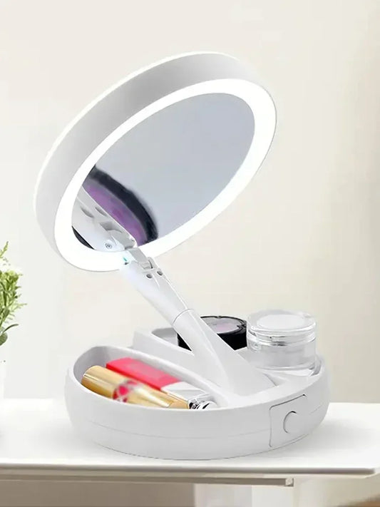 Espejo Led plegable con luz