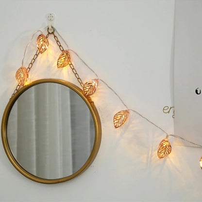Extensión Luces Hojas Metal 180cm ZE043