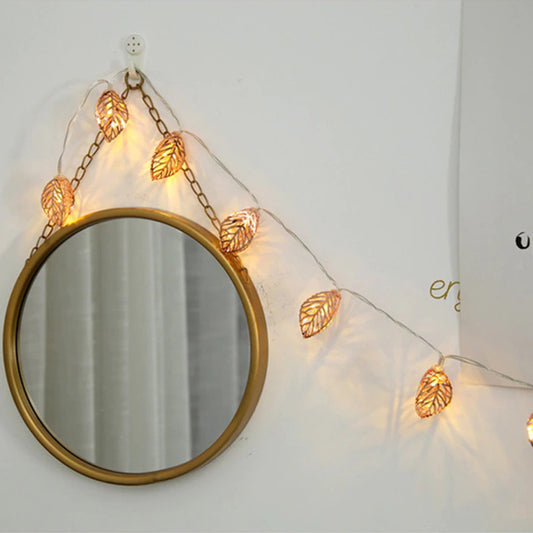 Extensión Luces Hojas Metal 180cm ZE043
