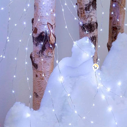 Extensión Micro LED Lineal 10mts 100 Luces Navidad Blanco