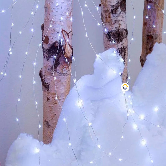 Extensión Micro LED Lineal 10mts 100 Luces Navidad Blanco