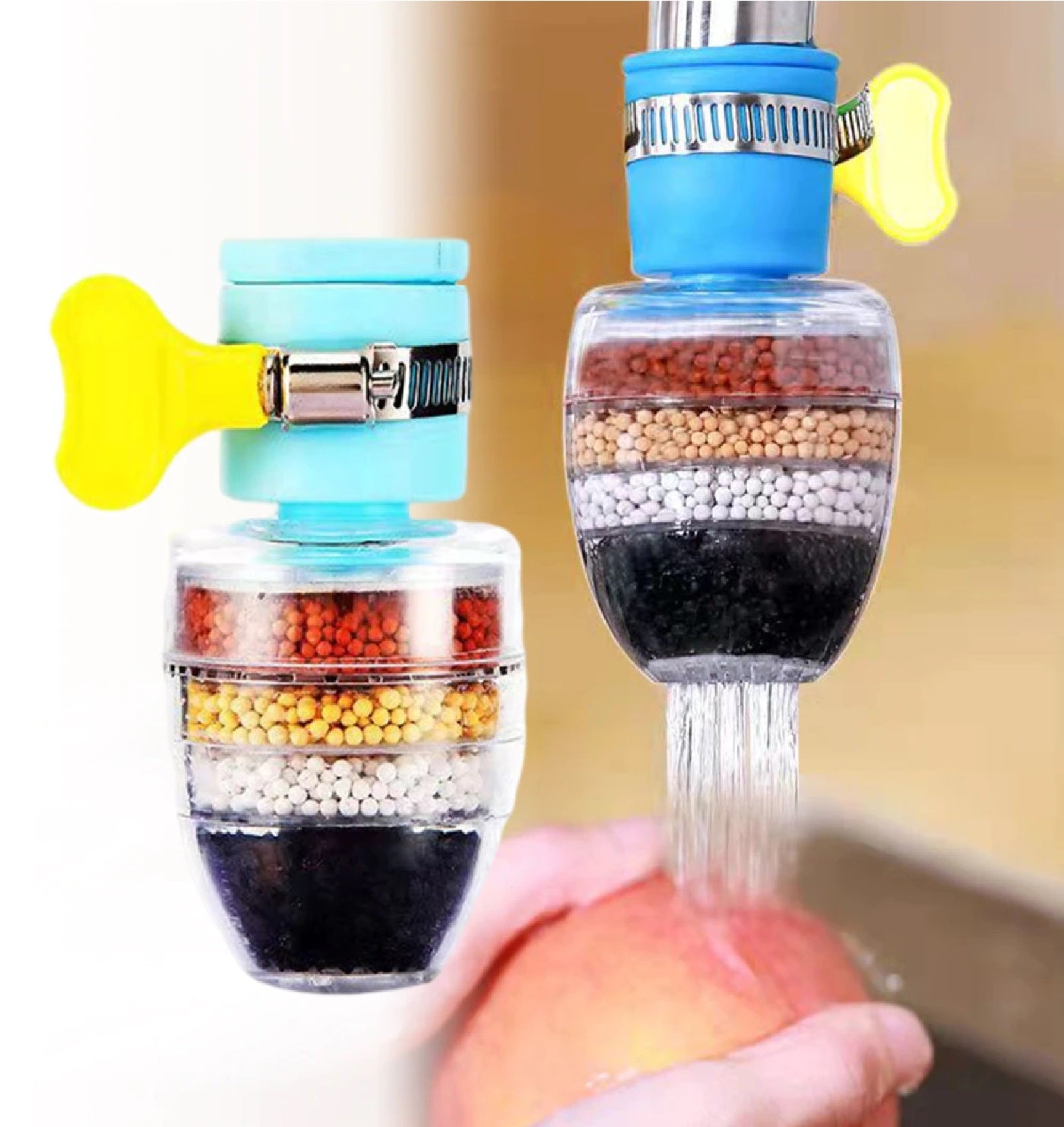 Filtro purificador de agua universal para llave de grifo
