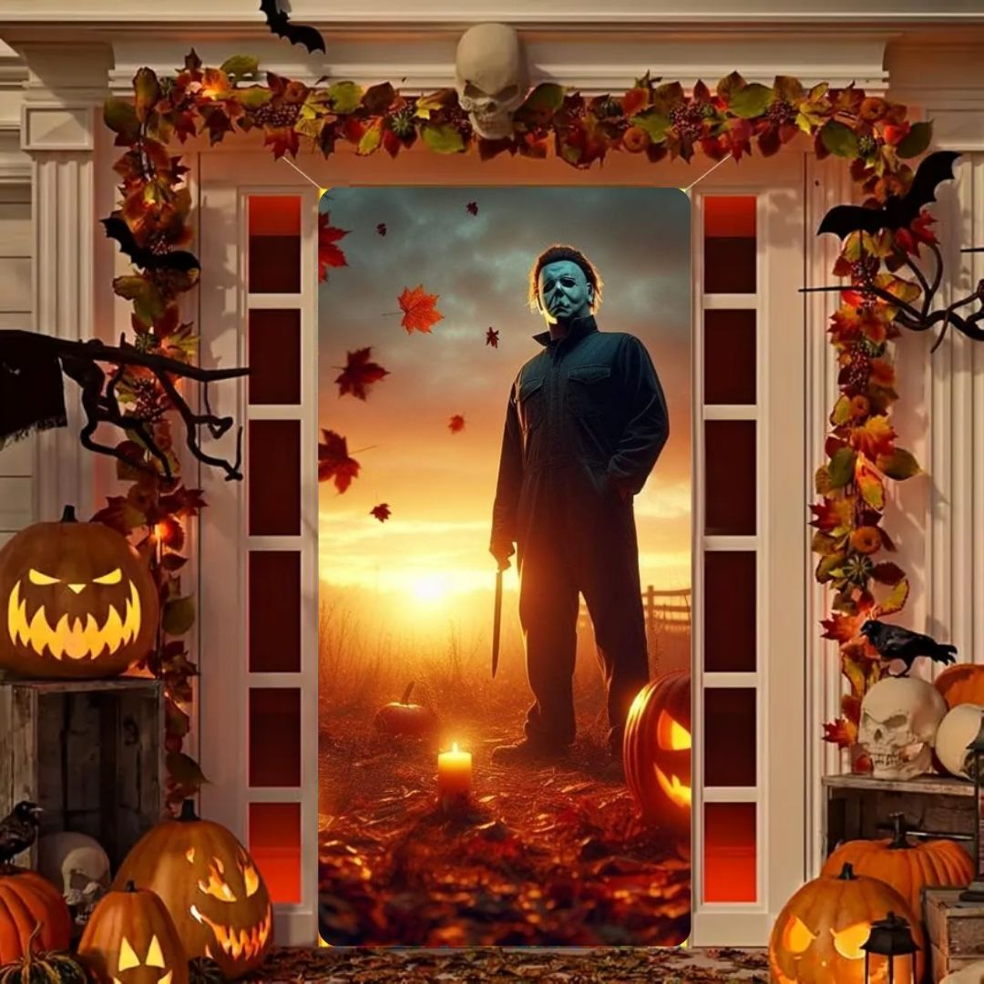 Funda Para Puerta Halloween | 2Mt x 1Mt