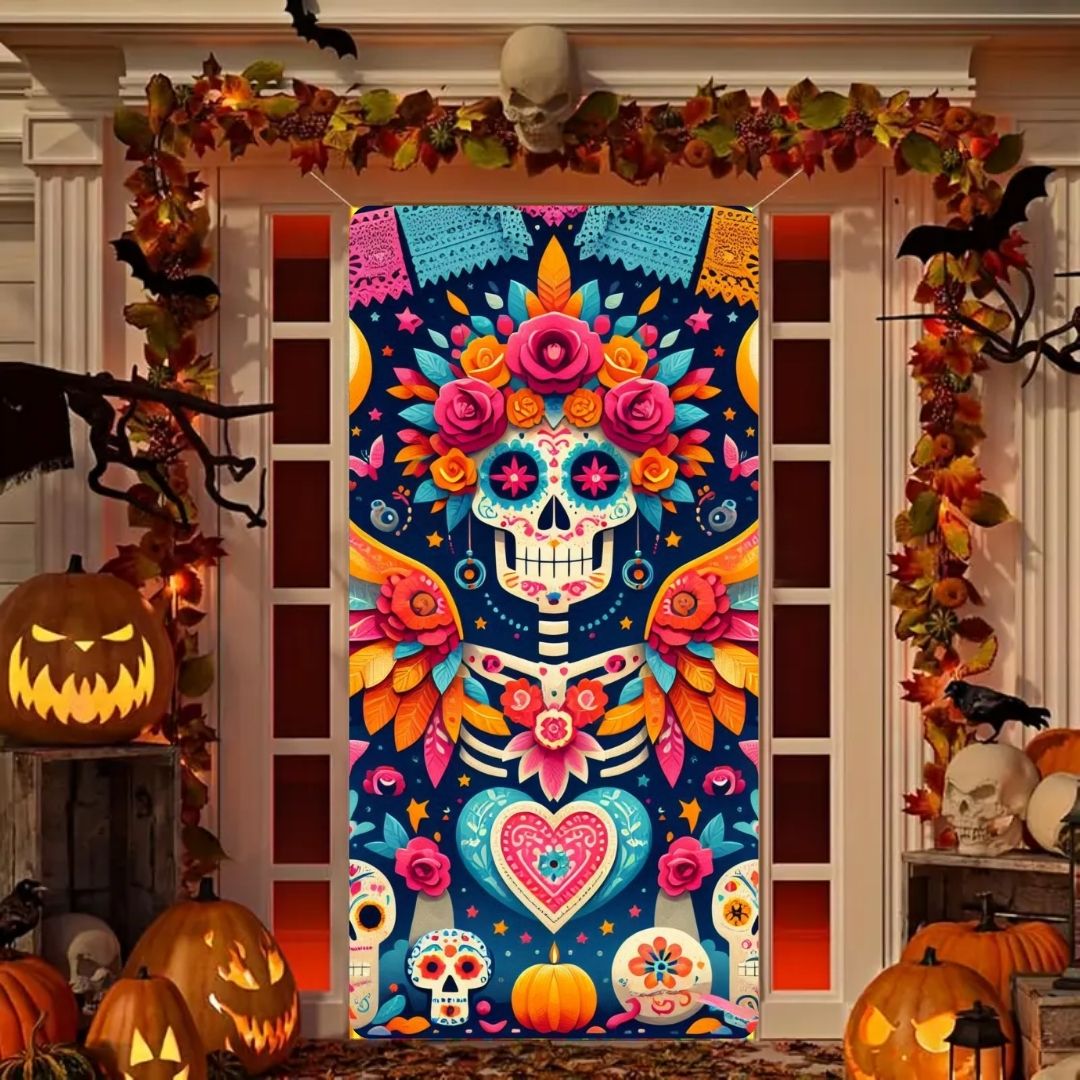 Funda Para Puerta Halloween | 2Mt x 1Mt