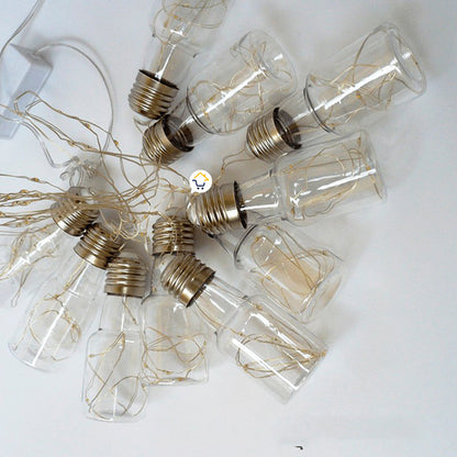 Guirnalda Luces Micro Led Botellas x10 Navidad 3.3 Mts