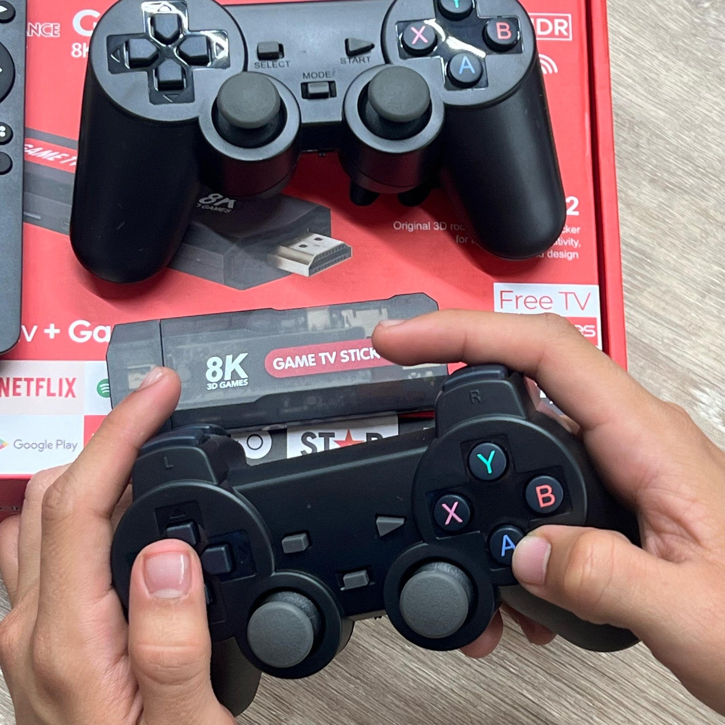 Game Tv Stick Pro + 10 mil juegos + 550 canales gratis entre mundiales y nacionales, incluidos win sport + liga colombiana