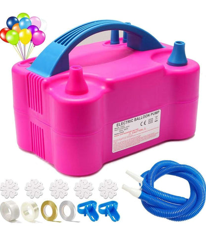 Bomba Eléctrica De Globo Inflador Eléctrico portátil De Doble Boquilla