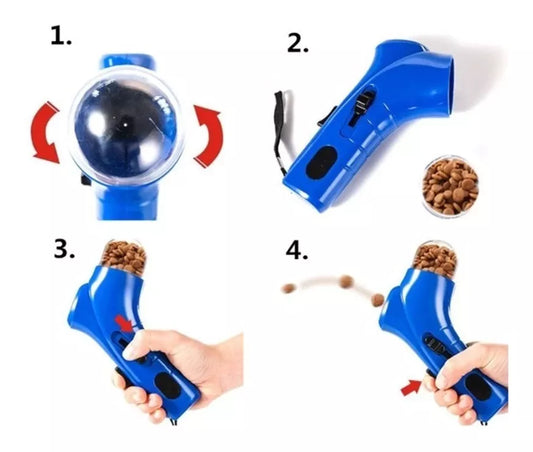 Juguete Lanzador Comida Aperitivos Mascota
