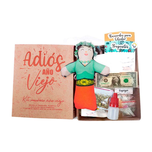 Kit Año Viejo Muñeco Caja Ritual Diciembre