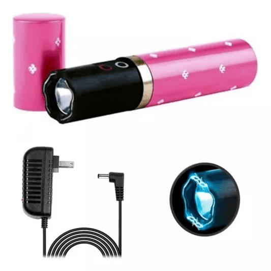 Labial Defensa Personal Mujer Luz Led Camuflado