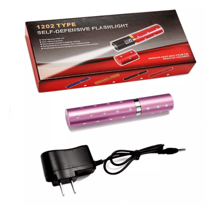 Labial Defensa Personal Mujer Luz Led Camuflado
