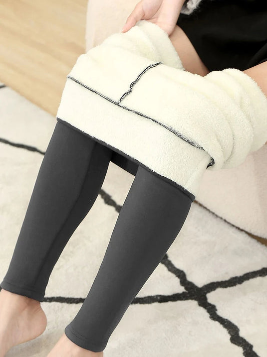🟡 Leggings térmicos gruesos de cintura alta sin costuras, cálidas de moda para el frio, pantalones aislados leggins deportivo mujer invierno y bajas temperaturas, leggins térmicos mujer de moda