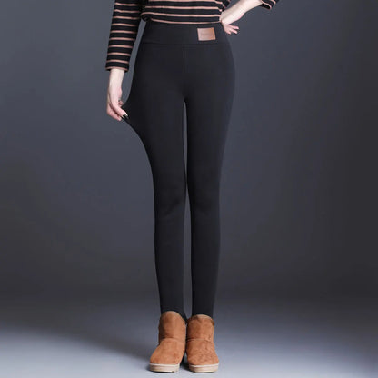 🟡 Leggings térmicos gruesos de cintura alta sin costuras, cálidas de moda para el frio, pantalones aislados leggins deportivo mujer invierno y bajas temperaturas, leggins térmicos mujer de moda