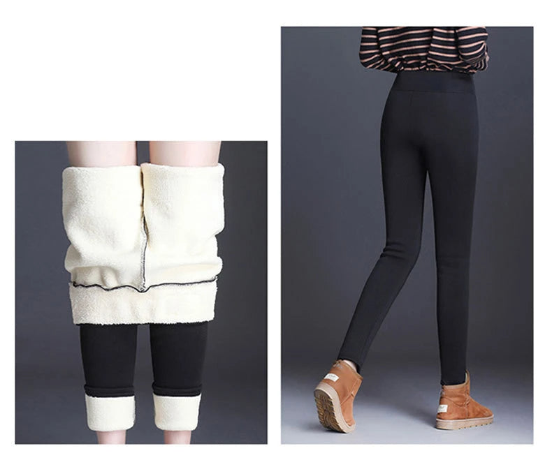 🟡 Leggings térmicos gruesos de cintura alta sin costuras, cálidas de moda para el frio, pantalones aislados leggins deportivo mujer invierno y bajas temperaturas, leggins térmicos mujer de moda