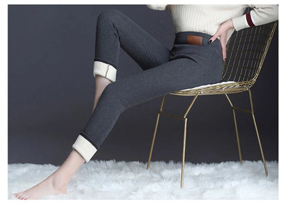 🟡 Leggings térmicos gruesos de cintura alta sin costuras, cálidas de moda para el frio, pantalones aislados leggins deportivo mujer invierno y bajas temperaturas, leggins térmicos mujer de moda