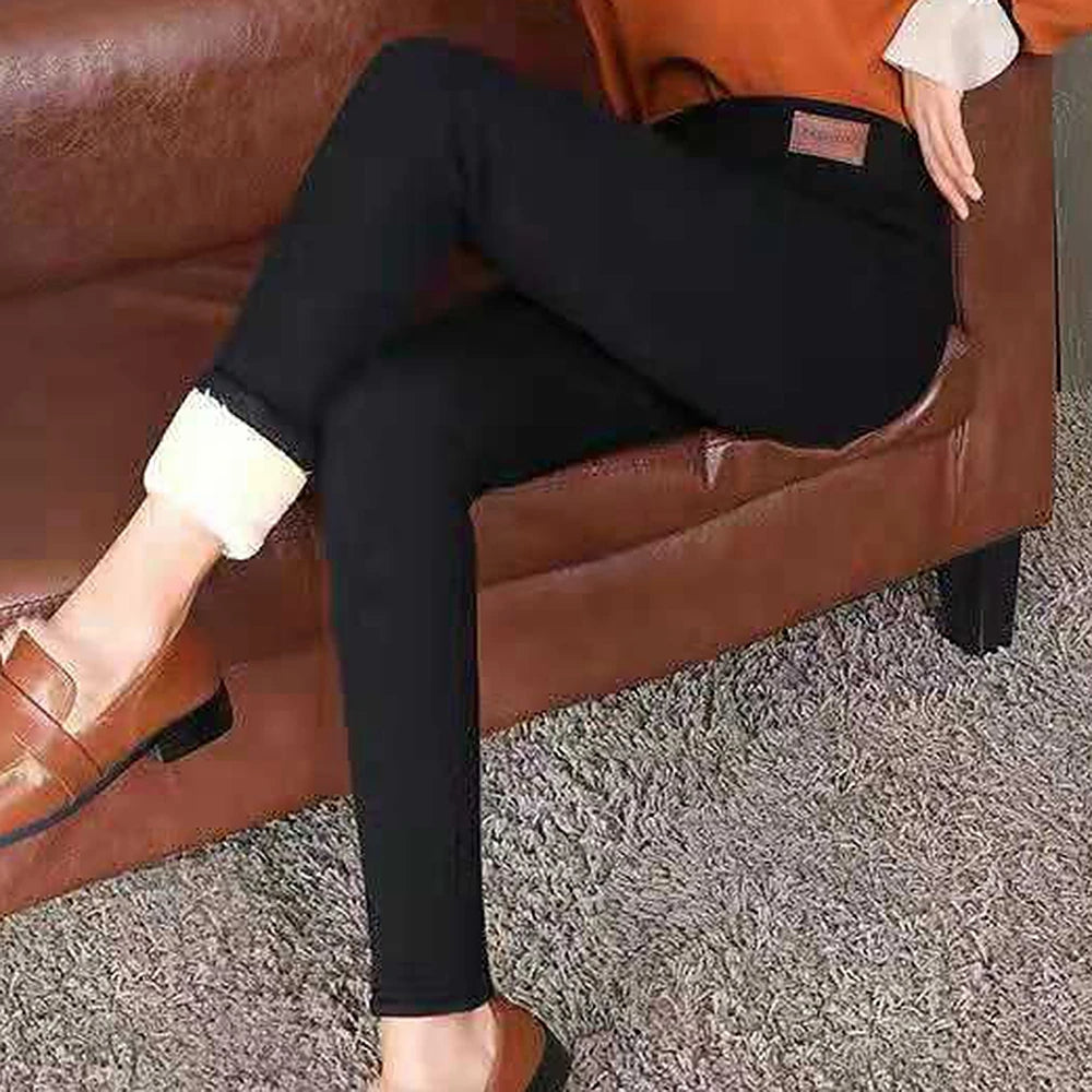 🟡 Leggings térmicos gruesos de cintura alta sin costuras, cálidas de moda para el frio, pantalones aislados leggins deportivo mujer invierno y bajas temperaturas, leggins térmicos mujer de moda