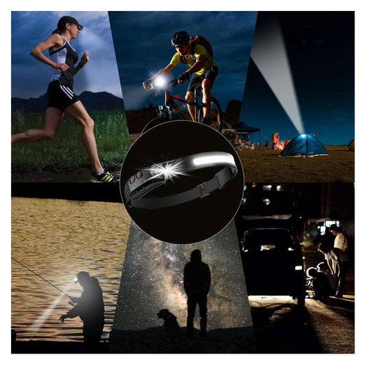 Linterna Luz Led Frontal Con Sensor de Movimiento