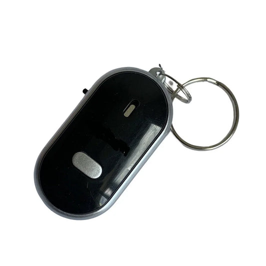 🟡Localizador de llaves con silbato LED, sonido intermitente, alarma de control, localizador de llaves antipérdida con llavero, regalos para mujeres y niñas