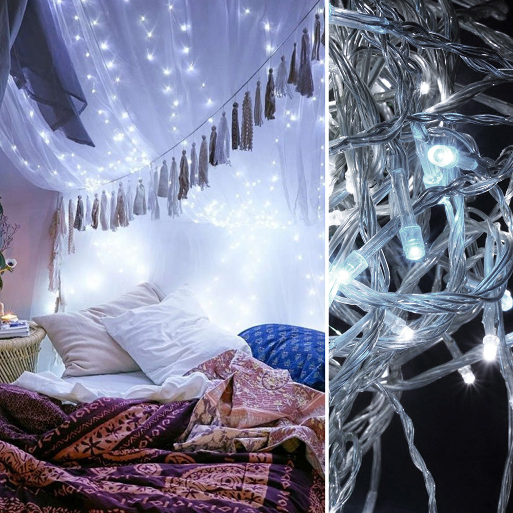 Luz Led Lineal 50 Mts 500 Led Blanca Luces Navidad