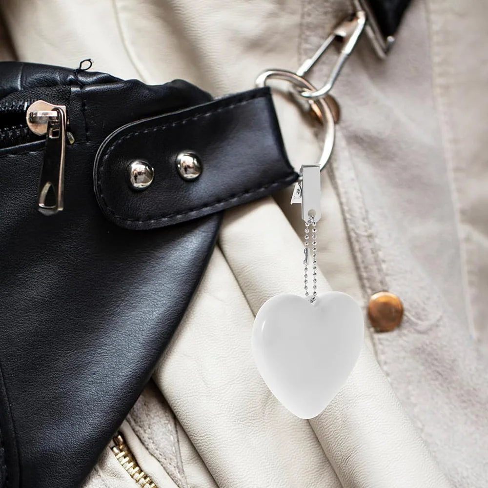 🟡 Luz led con forma de corazón, lámpara para bolso, monedero activado por movimiento táctil, luz nocturna en forma de corazón para mujer y niña, decoración con dije