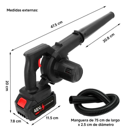Máquina Sopladora| Aspiradora | Doble Batería | Profesional 3 en 1