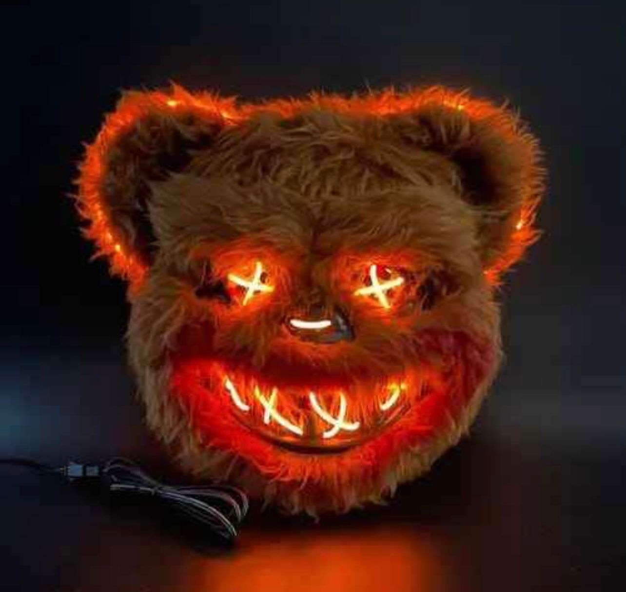 Máscara halloween con luz