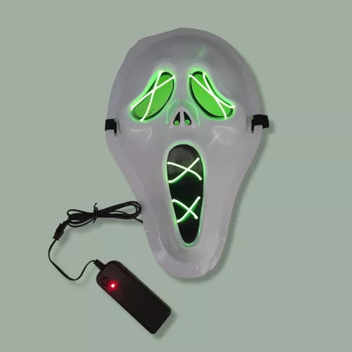 Máscara halloween con luz