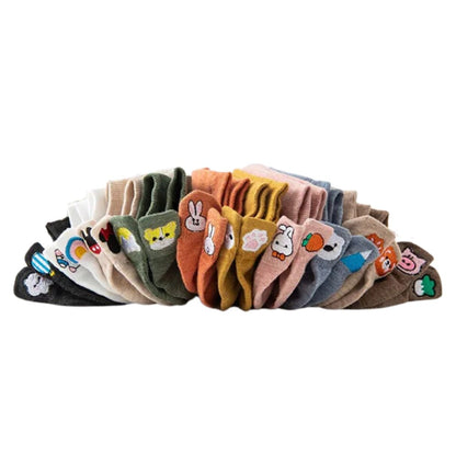 Medias Tobilleras Animalitos x 10 Pares Surtidos