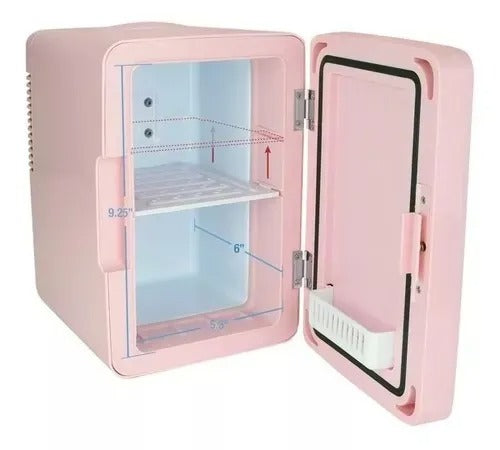 Mini Nevera Maquillaje LED Portátil