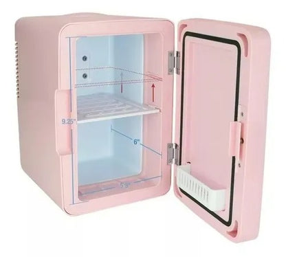 Mini Nevera Maquillaje LED Portátil