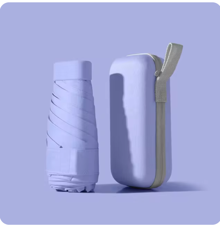 Mini Sombrilla de Bolsillo y Estuche