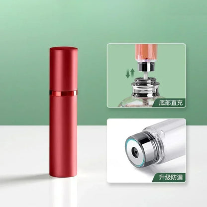 🟡 Mini botella de Perfume recargable de 5ml, botella cosmética portátil, botella pulverizadora, atomizador, contenedor en aerosol, botellas recargables de viaje, oficina, estudio, fuera de la casa