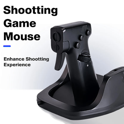 🟡 Mouse para juegos diseño pistola