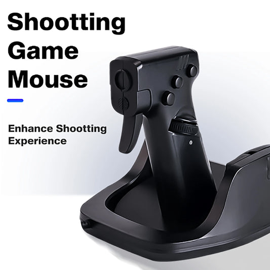 🟡 Mouse para juegos diseño pistola