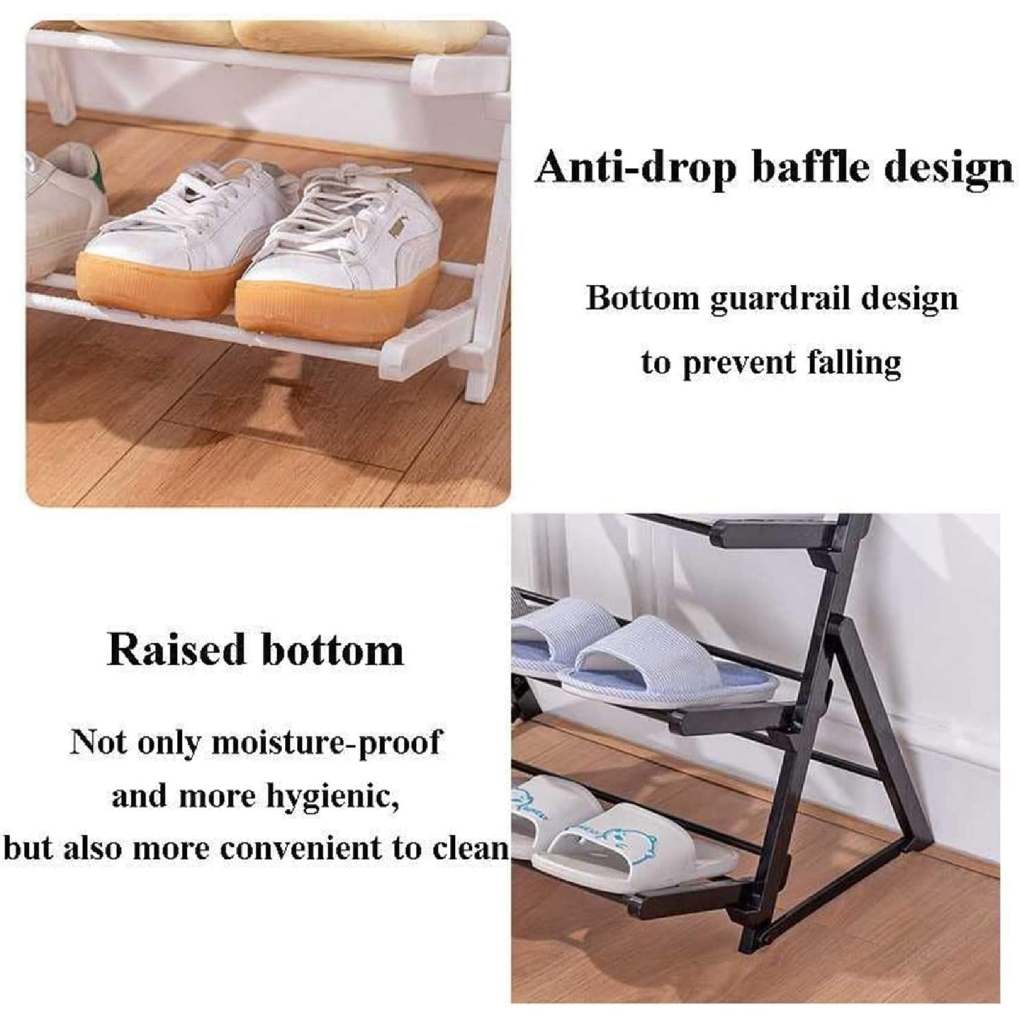 Organizador Calzado Zapatero 4 Niveles Estante Plegable